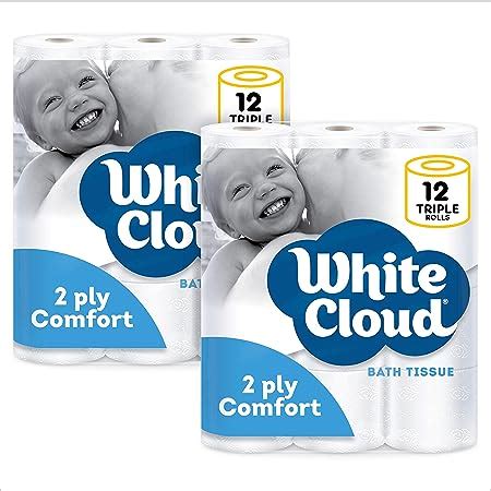 Amazon White Cloud Soft Thick Ply Comfort Toilet Paper