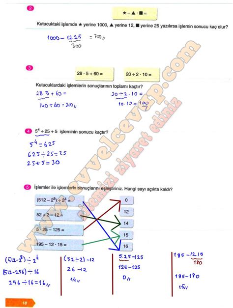 S N F Matematik Ders Kitab Cevaplar Ata Yay Nc L K Sayfa