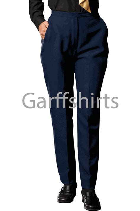 Edwards Womens Flat Front Polyester Uniform Pants 8279