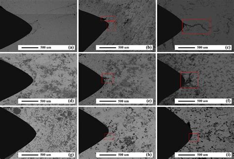 SEM micrographs of aged samples after thermal cycles at 350 °C: (a ... 