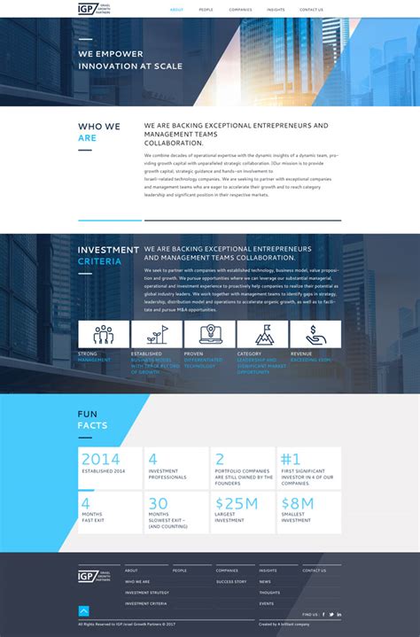 IGP website - A brilliant company