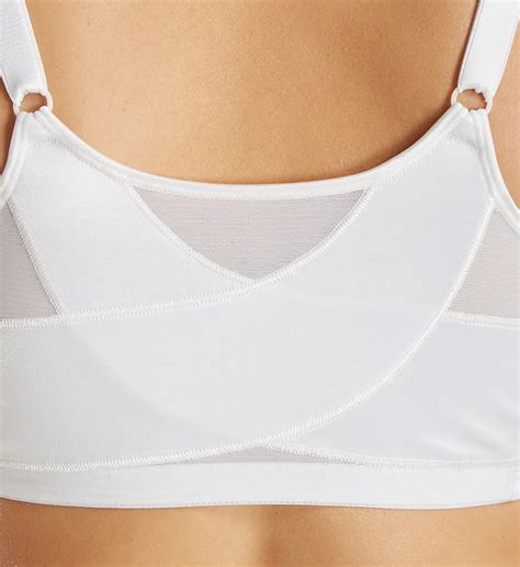 Playtex White 18 Hour Back Support Posture Full Coverage Bra Us 42b