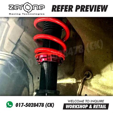 Perodua Myvi Rear Separate Zerone Ssr Plus Adjustable