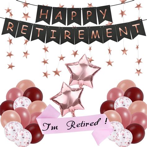 SAVITA 29pcs Happy Retirement Party Decorations Supplies Kit