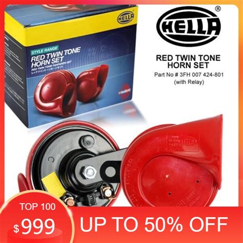 Jual KLAKSON KEONG HELLA RED TWIN TONE FREE Relay MP Shopee Indonesia