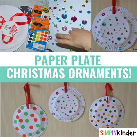 Paper Plate Christmas Ornaments Simply Kinder