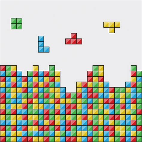 Premium Vector Color Blocks Video Game Vector Illustration