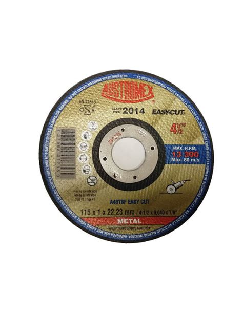 Disco Corte Metal Austromex 510987 Mod 2014 4 12¨ Pieza