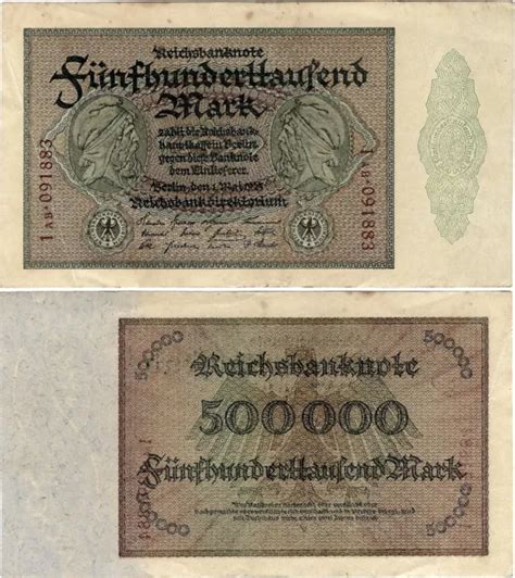 Reichsbanknote Mark Berlin Reichsbank Deu E Ro E P B