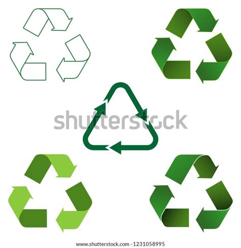 Recycle Vector Icon Set Recycling Symbol Stock Vector (Royalty Free) 1231058995 | Shutterstock