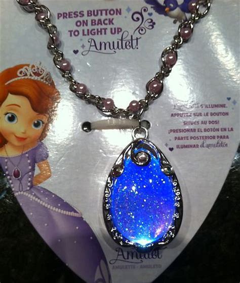 Disney Store Sofia The First Light Up Amulet Necklace Ebay Sofia The First