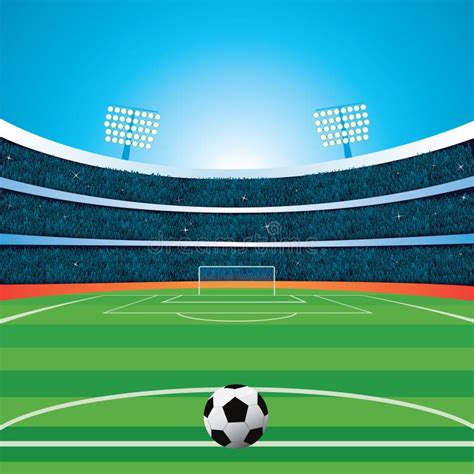 Sport Backgrounds Soccer Stadium Stock Illustration Illustration Of