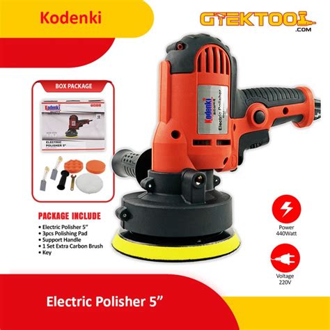 Kodenki Mesin Poles 5 Mobil Motor Car Polisher 5 Inch Variable Speed