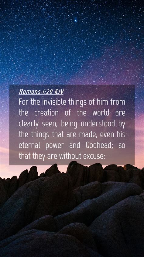 Romans 1 20 KJV Mobile Phone Wallpaper For The Invisible Things Of