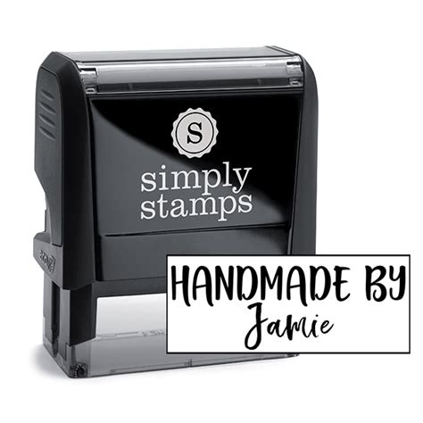 Custom Handmade By Signature Stamp - Simply Stamps