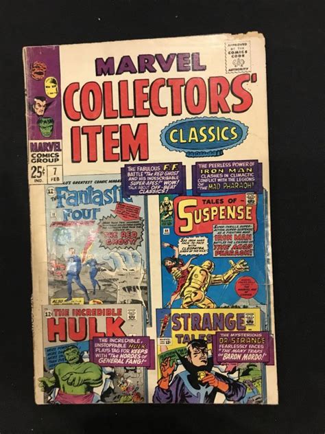 Marvel Collectors Item Classics Comic Books Silver Age