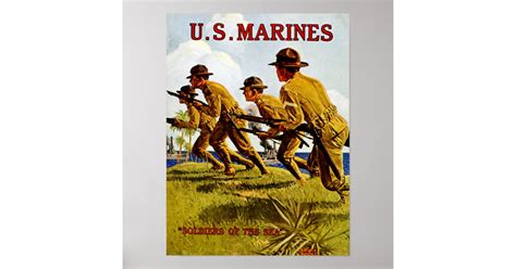 Us Marines Soldiers Of The Sea Poster Zazzle