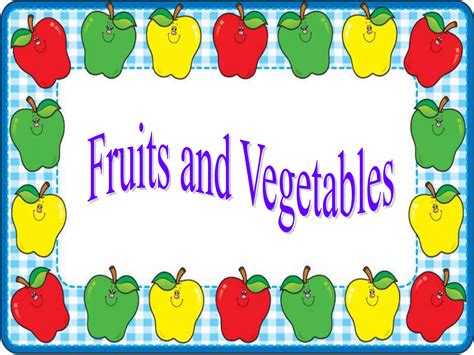 Fruits And Vegetables Activities Promoting Classroom Dynamics Group