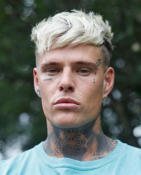 Bleach Blonde Men With Haircuts