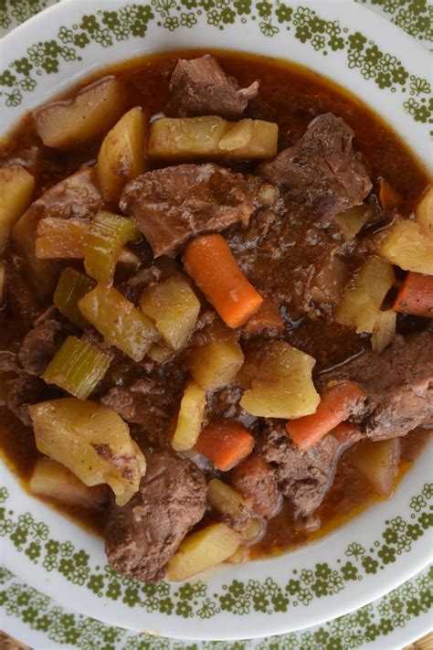 Mom S Crock Pot Beef Stew Recipe These Old Cookbooks