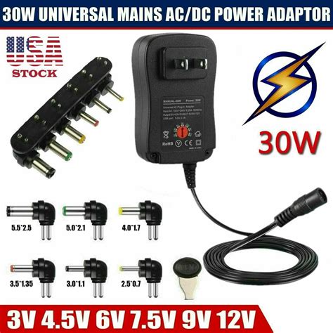 V V Ac Dc A Adjustable Universal Mains Power Supply Transformer