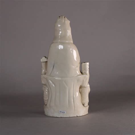 Chinese Blanc De Chine Figure Of Guanyin 18th Century Bada