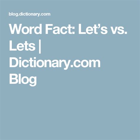 Lets Vs Lets