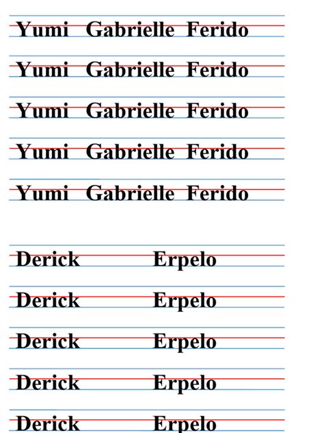 Name or Letter Tracing (Trace Font) | PDF