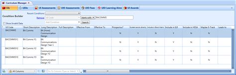 Manage Curriculum