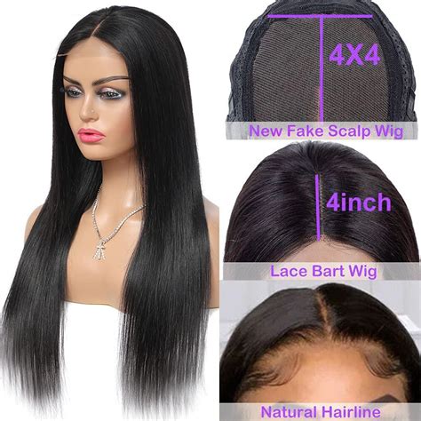 30 Inch Straight Lace Front Human Hair Wig Pre Plucked 4x4 Closure 180 Density Hd Lace