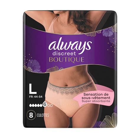 Culottes Pour Incontinence Always Discreet Boutique L Always Discreet