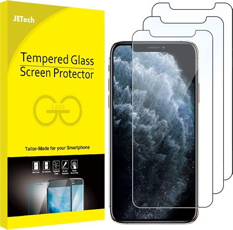 JETech Screen Protector for iPhone 11 Pro, iPhone Xs and iPhone X 5.8 ...