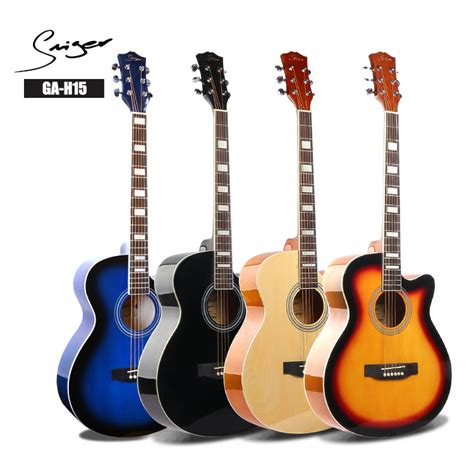 Smiger Brand Upgraded Quality Basswood Accousitc Guitar For Beginner China 6 Strings Acoustic