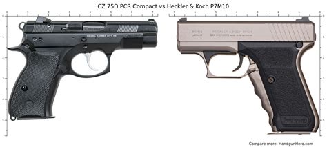 Cz D Pcr Compact Vs Heckler Koch P M Size Comparison Handgun Hero