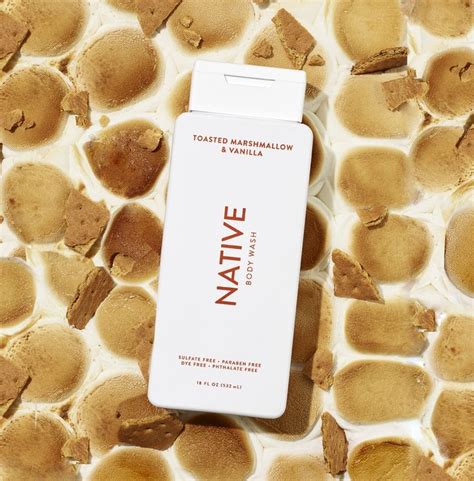 Native Body Wash Toasted Marshmallow And Vanilla Body Wash Vanilla