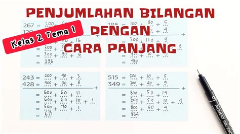 Penjumlahan Ratusan Dengan Cara Panjang Kelas 2 Tema 1 Halaman 104