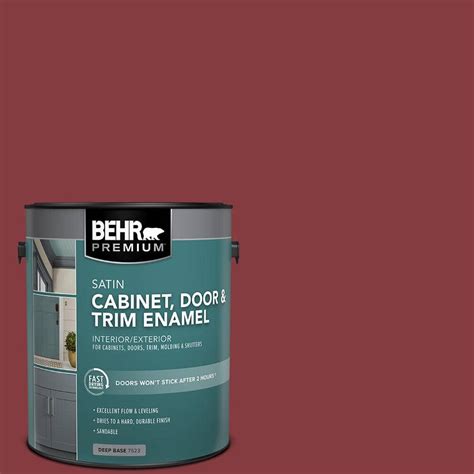 Behr Premium Gal M Dark Crimson Satin Enamel Interior Exterior