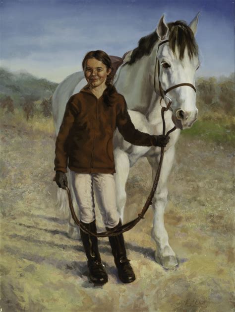 Hayley And Her Horse The Atelier Of Virgil Elliott