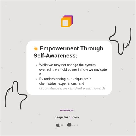 🌟 Empowerment Through Self Awareness Deepstash