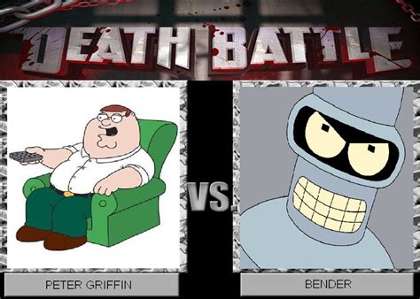 death battle peter griffin  bender  gunnurboyexo  deviantart
