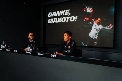 Pressekonferenz Makoto Hasebe Eintracht Ist Mein Verein Eintracht