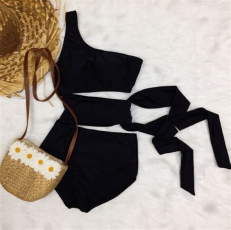 Bikini 1 mảnh cột eo cao cấp chất liệu dày dặn mịn mát Chiaki vn