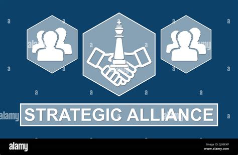 Illustration Of A Strategic Alliance Concept Stock Photo Alamy