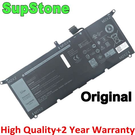 SupStone DXGH8 0H754V HK6N5 P115G P113G Laptop Battery For Dell XPS 13