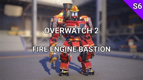 Overwatch Fire Engine Bastion Season Legendary Shop Skin Ow Youtube