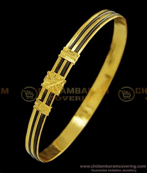 Buy Kerala Style Gold Plated Anaval Bangles Single Bracelet Elephant Hair Black Bangle For Girls