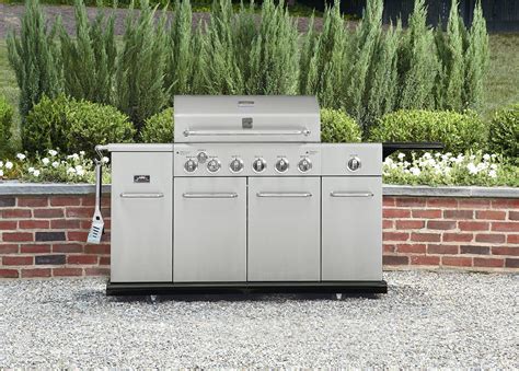 Kenmore 6 Burner Stainless Steel Front Gas Grill With Smoker