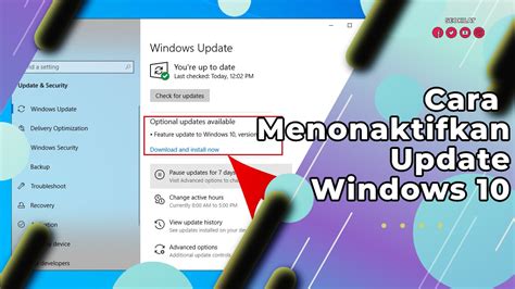 Cara Mematikan Windows 10 Update Otomatis Permanen SEO KILAT