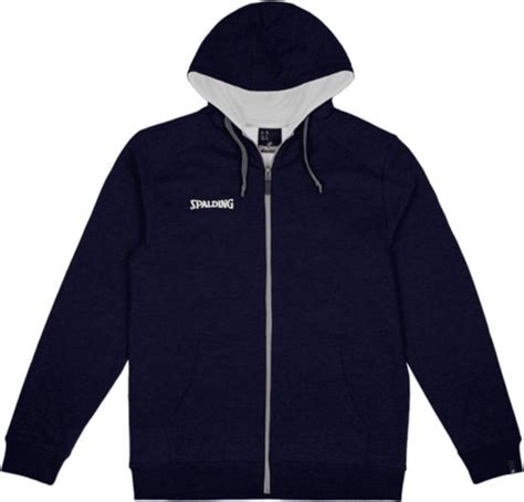 Spalding Flow Zipper Sweater Met Kap Heren Marine Maat XXL Bol