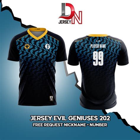 Jual JERSEY BAJU KAOS EVIL GENIUSES 2022 NEW GAME DOTA 2 LOL WILDRIFT